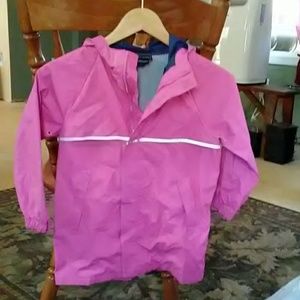Lands end rain coat 5/6